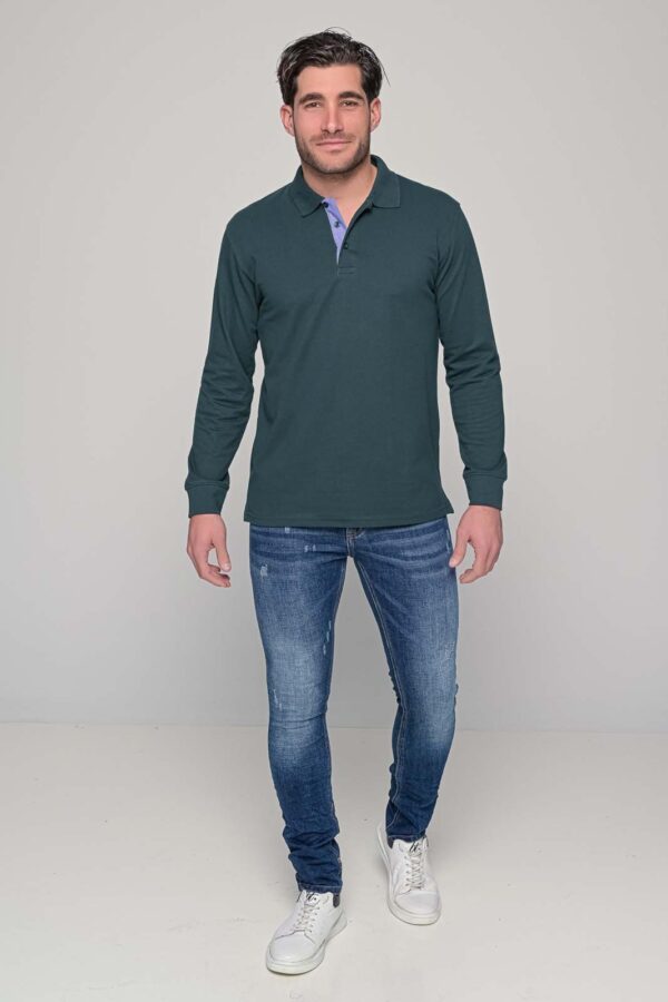 Μπλούζα πικε τύπου polo. 100% cotton. Regular fit.