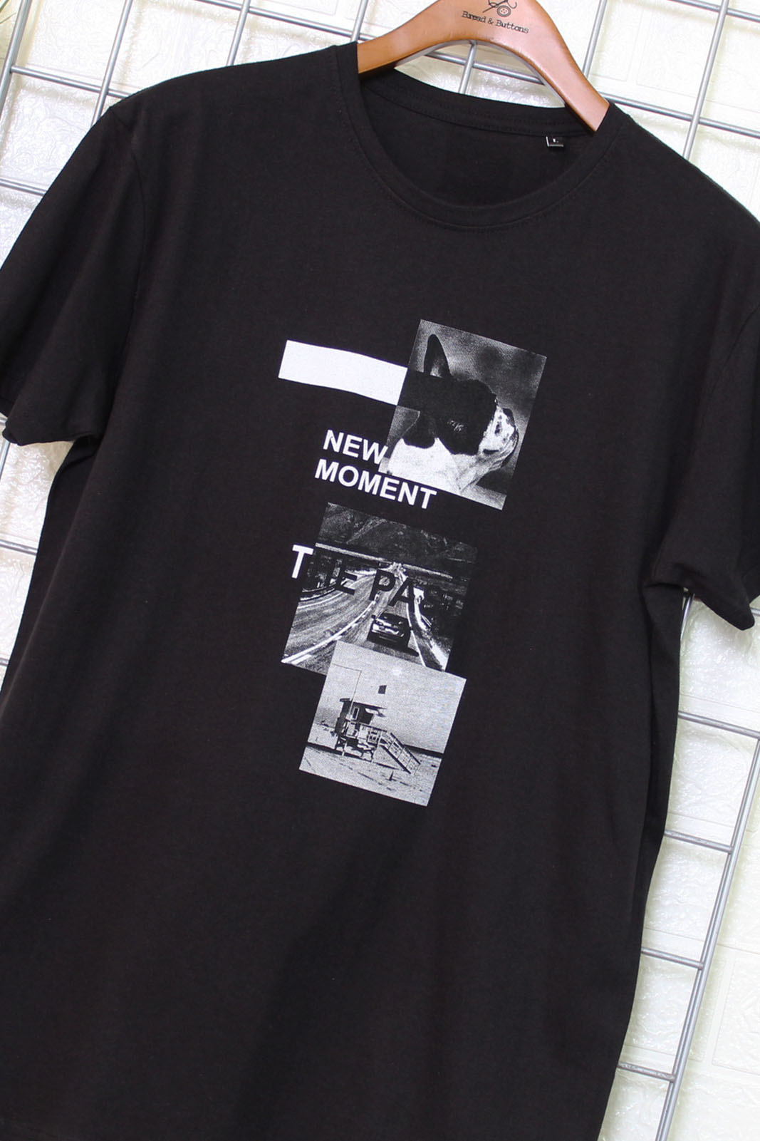 T-Shirt Ανδρικό | Μπλουζάκι Μαύρο με κοντό μανίκι και στάμπα Dog | Metropolisfashioncity.gr